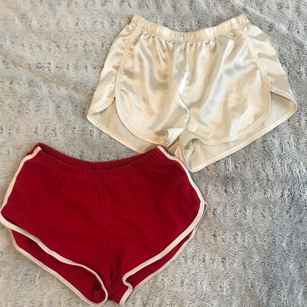 Brandy Melville silk booty shorts